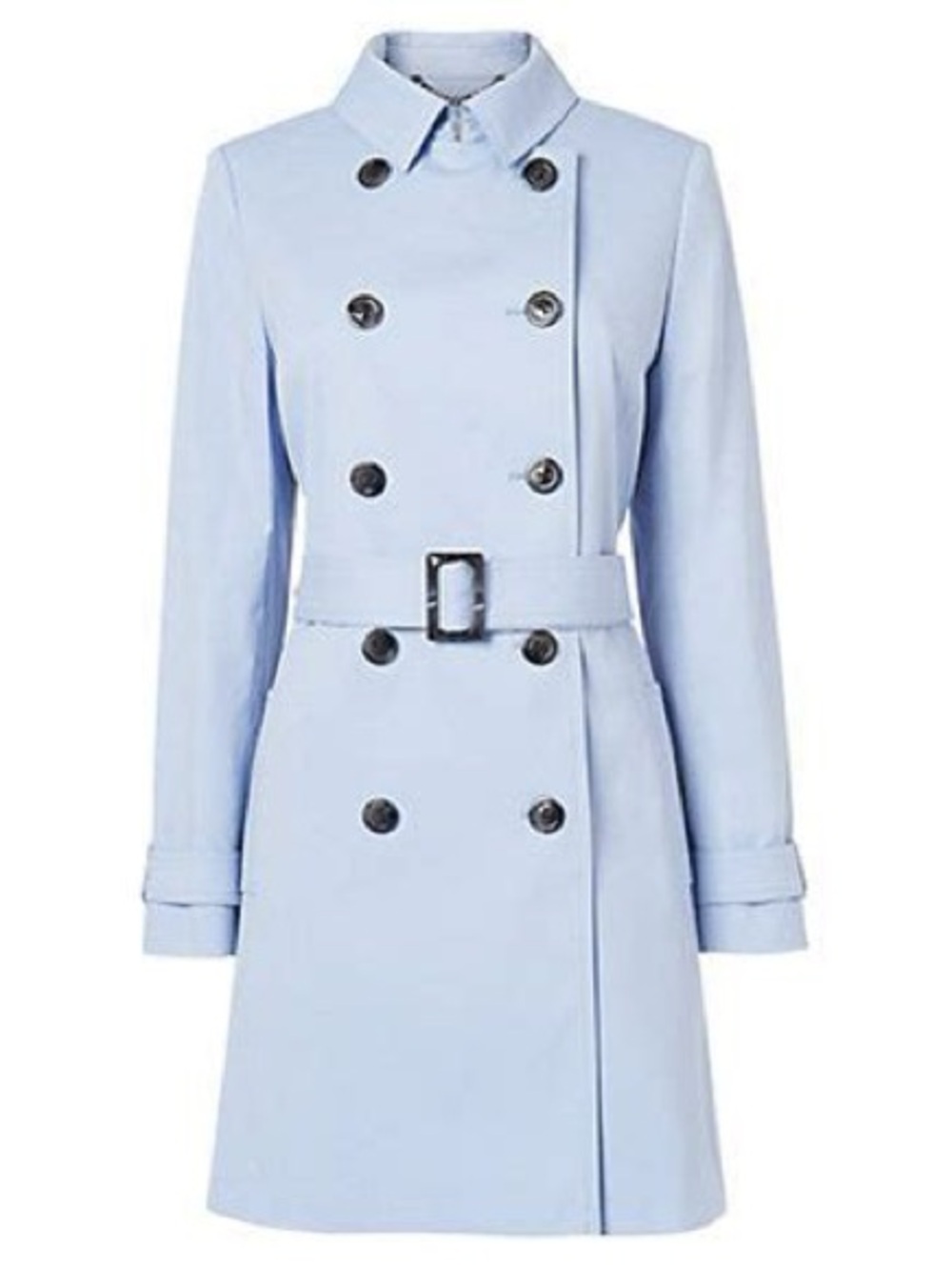 LK Bennett Powder Blue Trench Coat